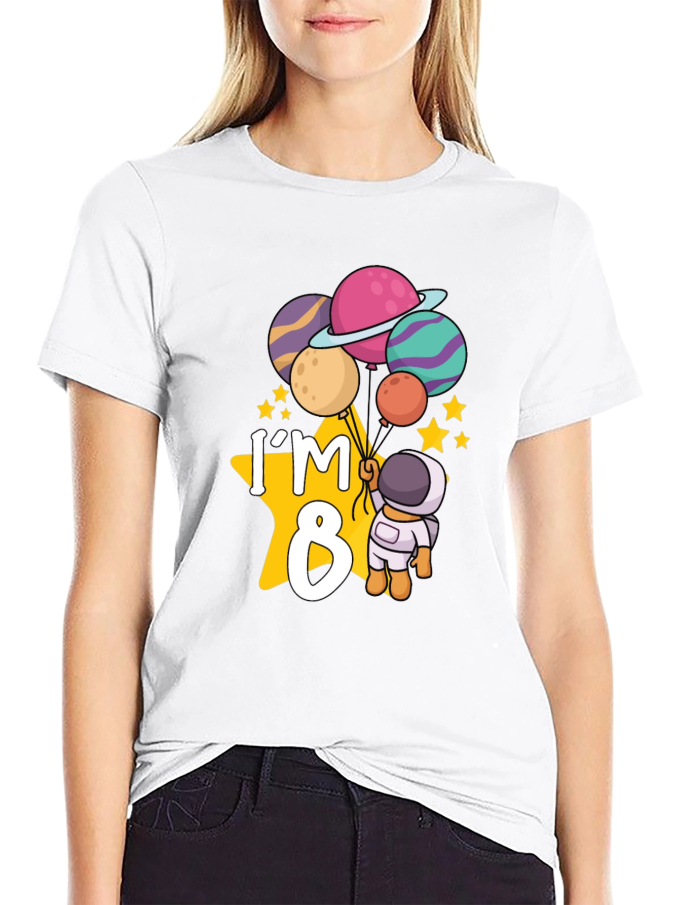 Im 8 Birthday Astronaut T-Shirt