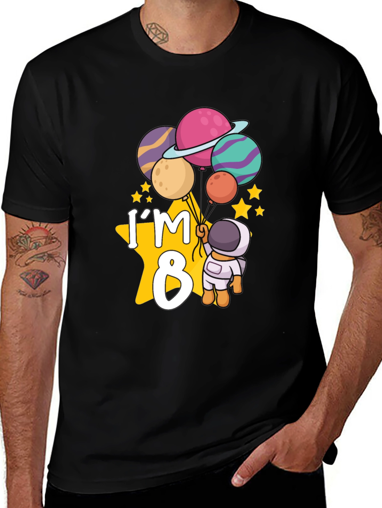 Im 8 Birthday Astronaut T-Shirt