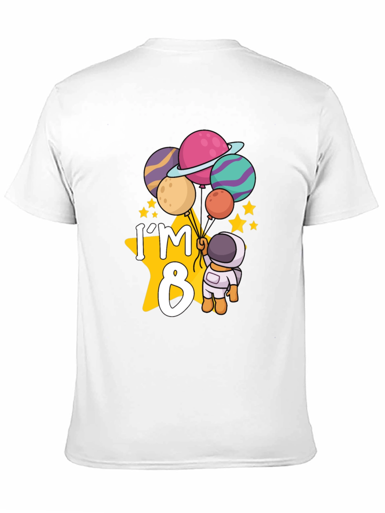 Im 8 Birthday Astronaut T-Shirt