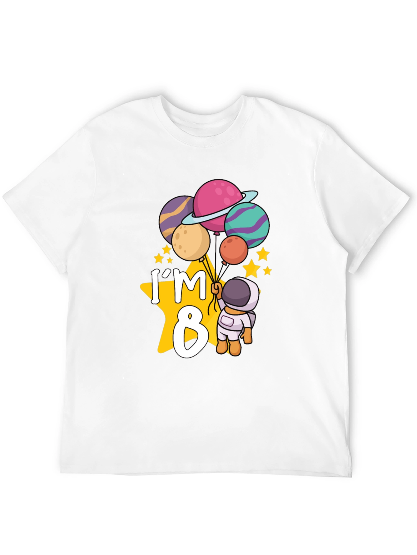 Im 8 Birthday Astronaut T-Shirt