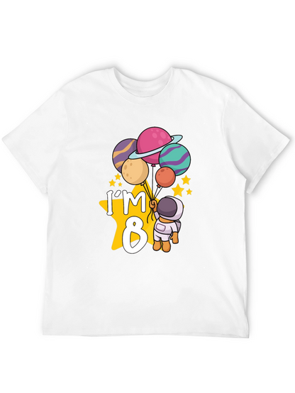 Im 8 Birthday Astronaut T-Shirt