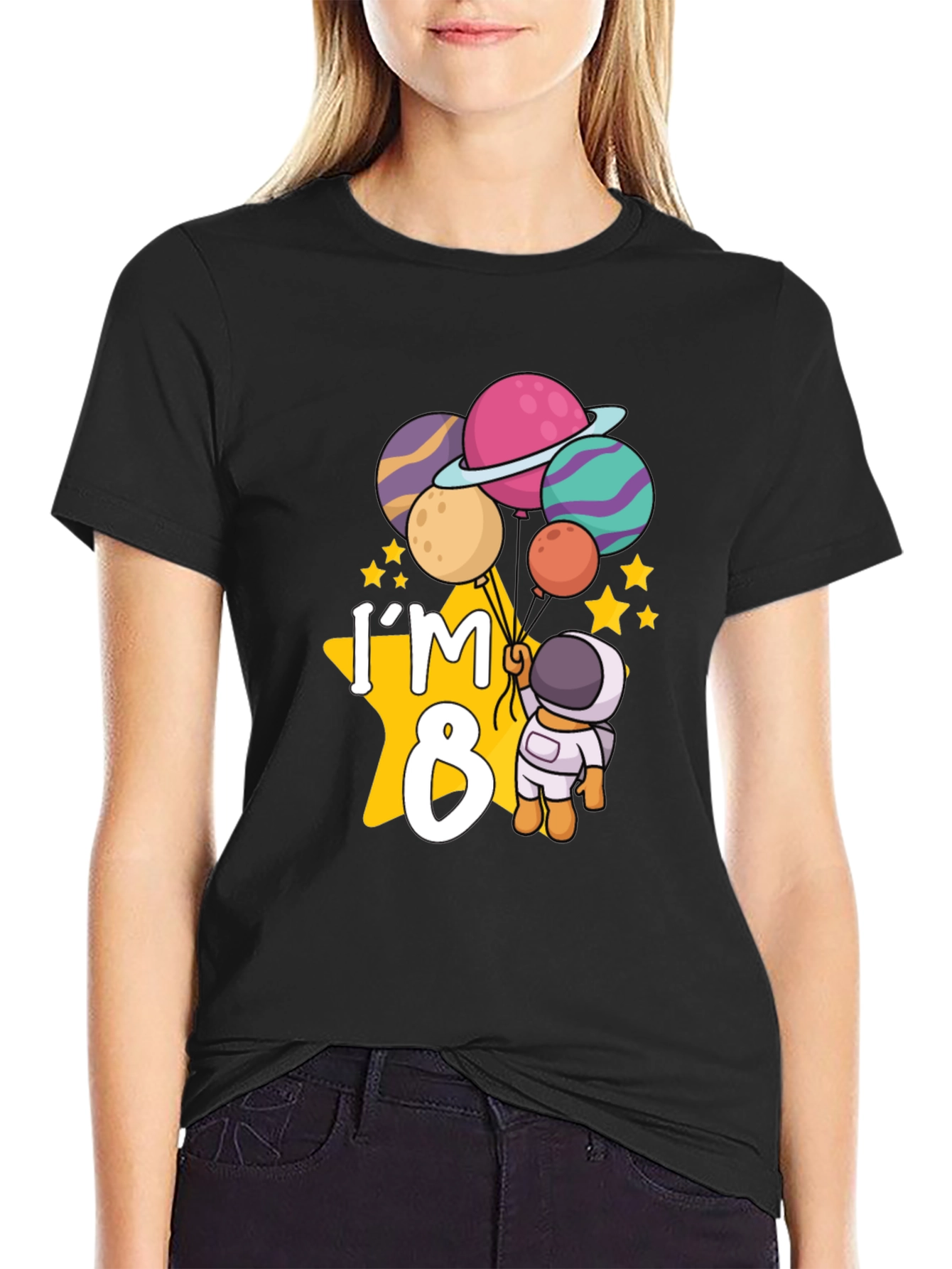 Im 8 Birthday Astronaut T-Shirt