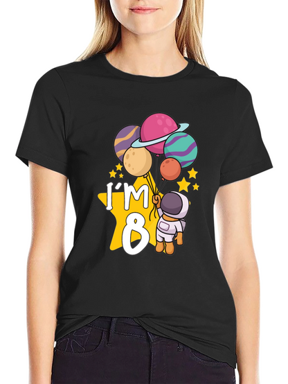 Im 8 Birthday Astronaut T-Shirt