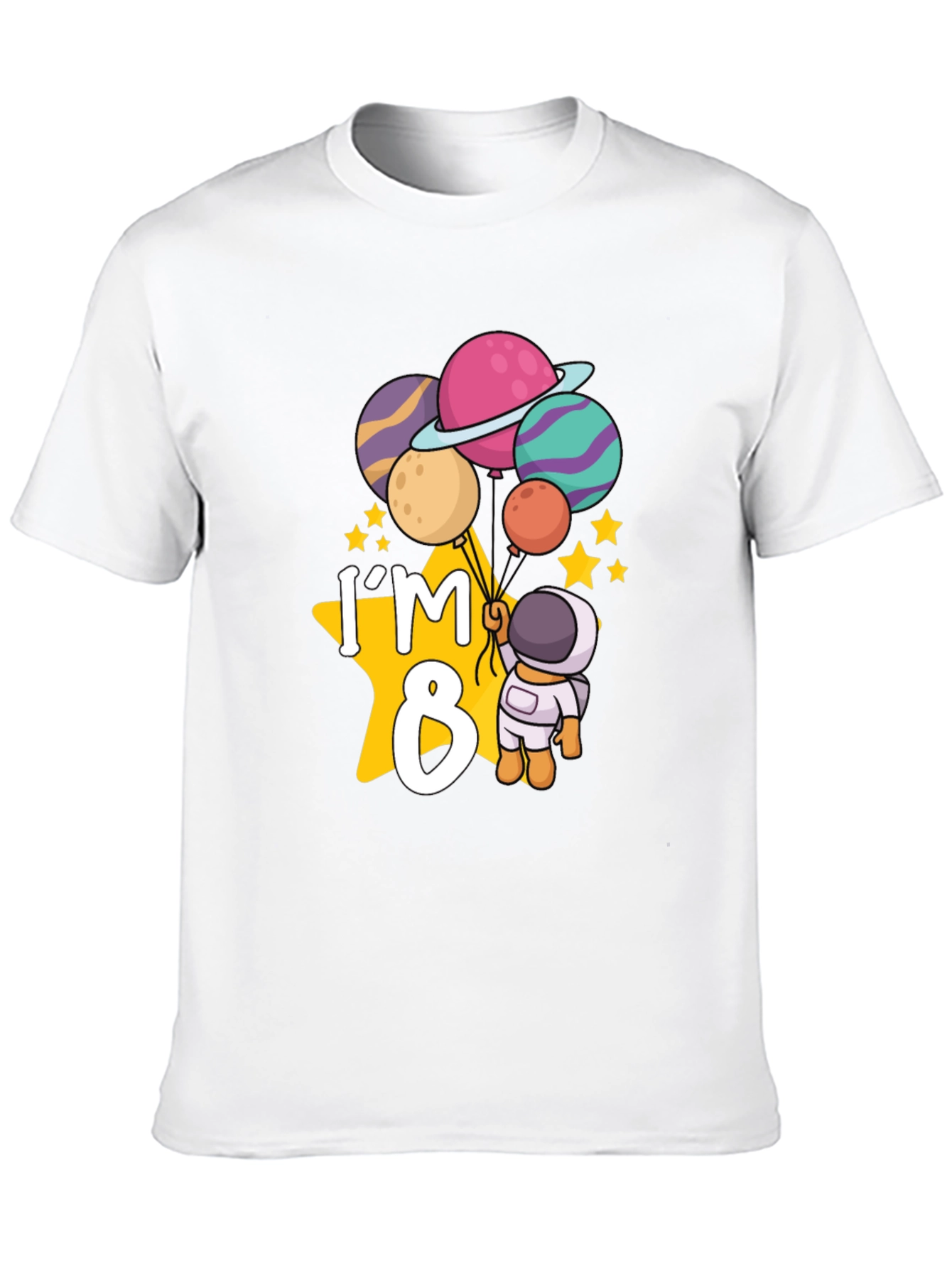 Im 8 Birthday Astronaut T-Shirt