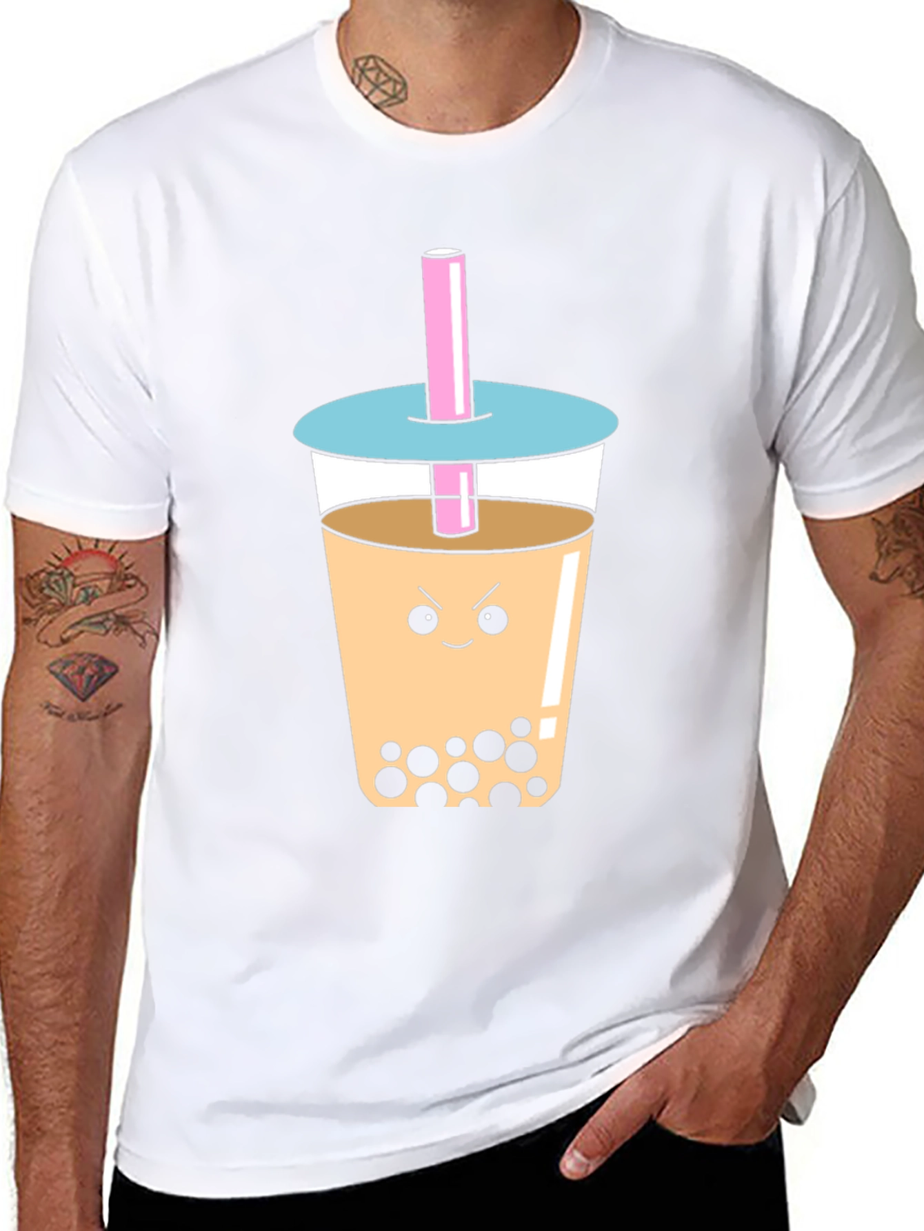 Angry Bubble Tea Graphic Tee
