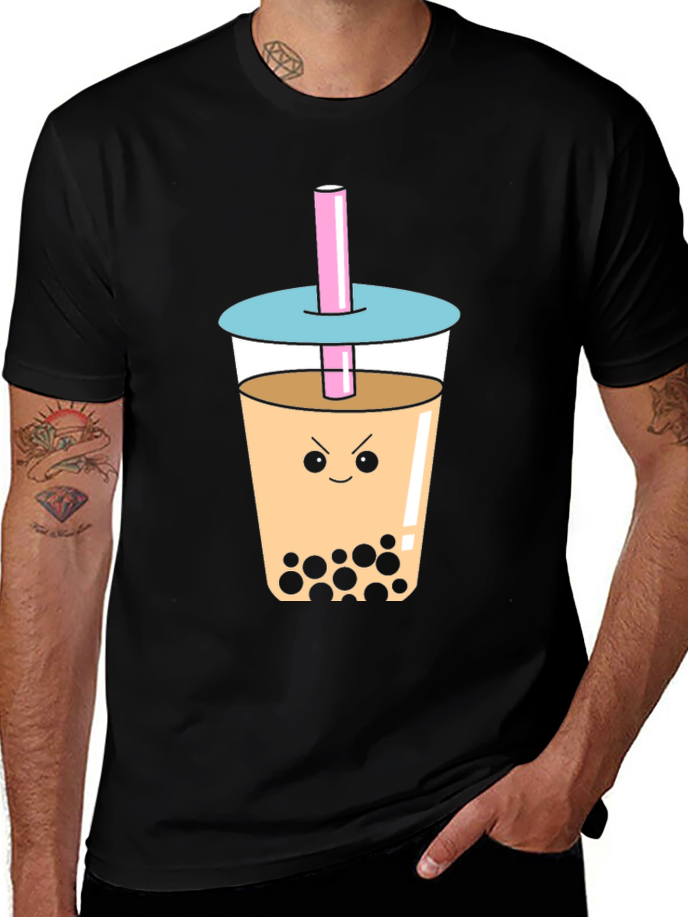 Angry Bubble Tea Graphic Tee