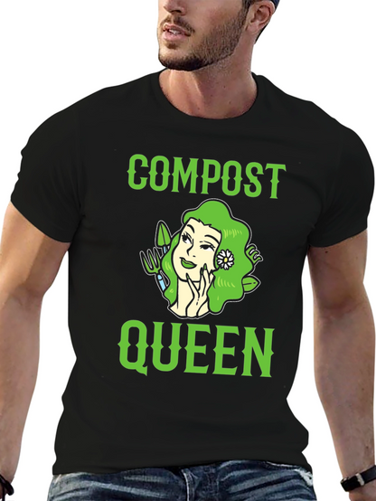 Compost Queen Graphic T-Shirt - Gardening Tee