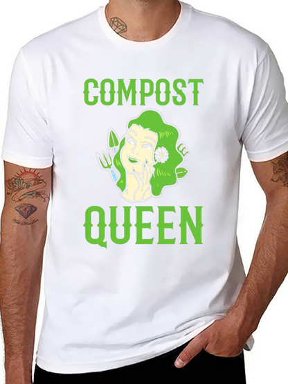 Compost Queen Graphic T-Shirt - Gardening Tee
