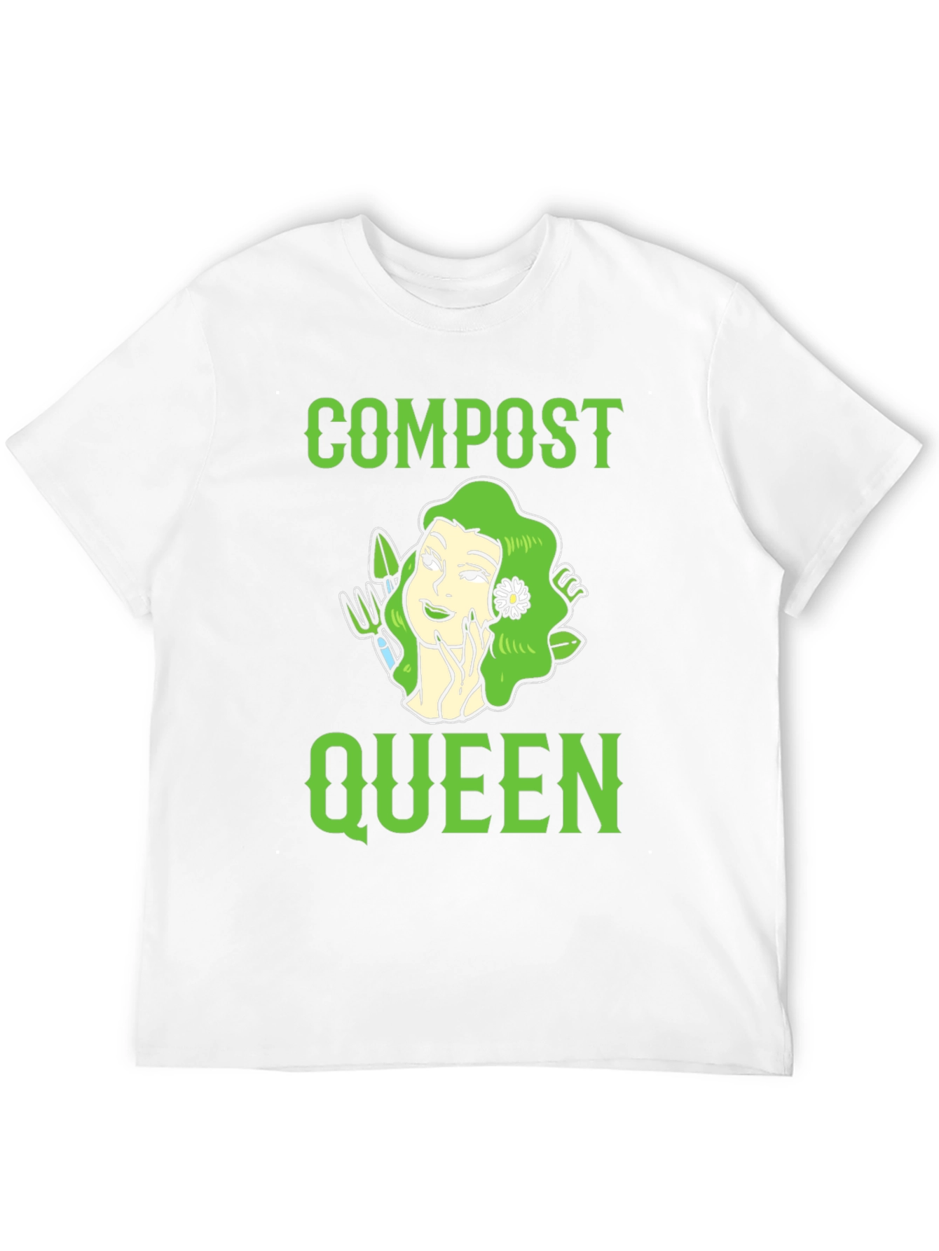 Compost Queen Graphic T-Shirt - Gardening Tee