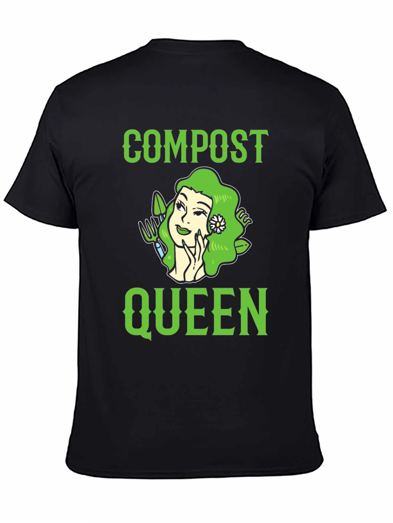 Compost Queen Graphic T-Shirt - Gardening Tee