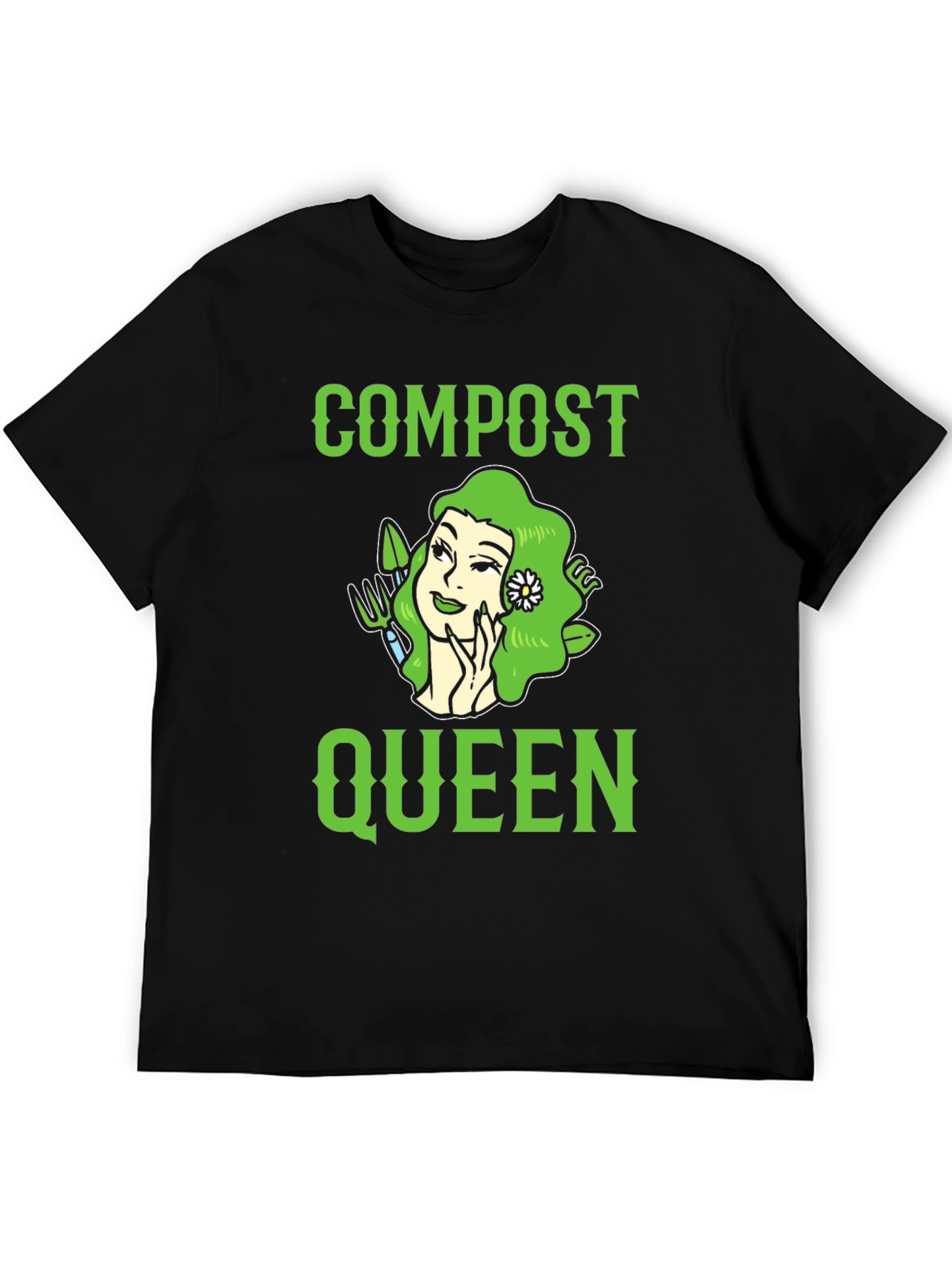 Compost Queen Graphic T-Shirt - Gardening Tee
