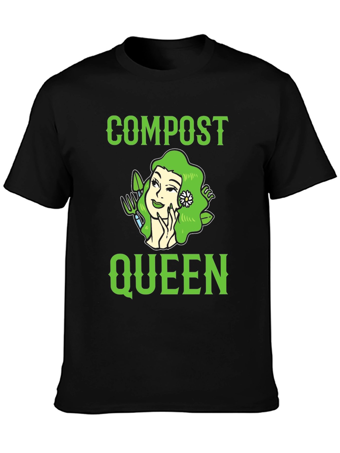 Compost Queen Graphic T-Shirt - Gardening Tee