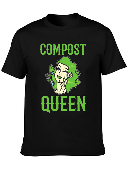 Compost Queen Graphic T-Shirt - Gardening Tee