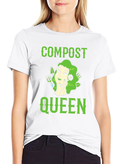 Compost Queen Graphic T-Shirt - Gardening Tee