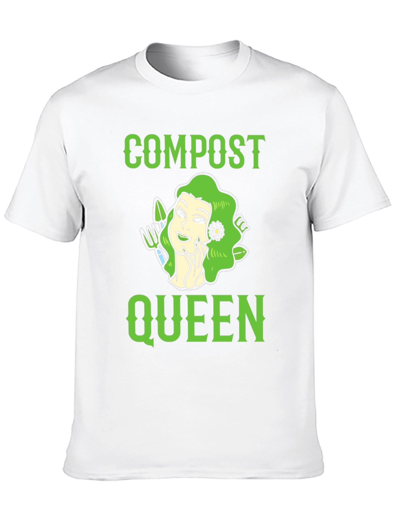 Compost Queen Graphic T-Shirt - Gardening Tee