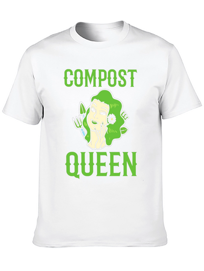 Compost Queen Graphic T-Shirt - Gardening Tee