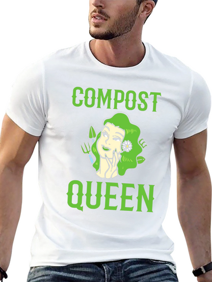 Compost Queen Graphic T-Shirt - Gardening Tee