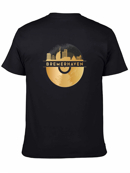 Bremerhaven Skyline Vinyl Record Graphic Tee