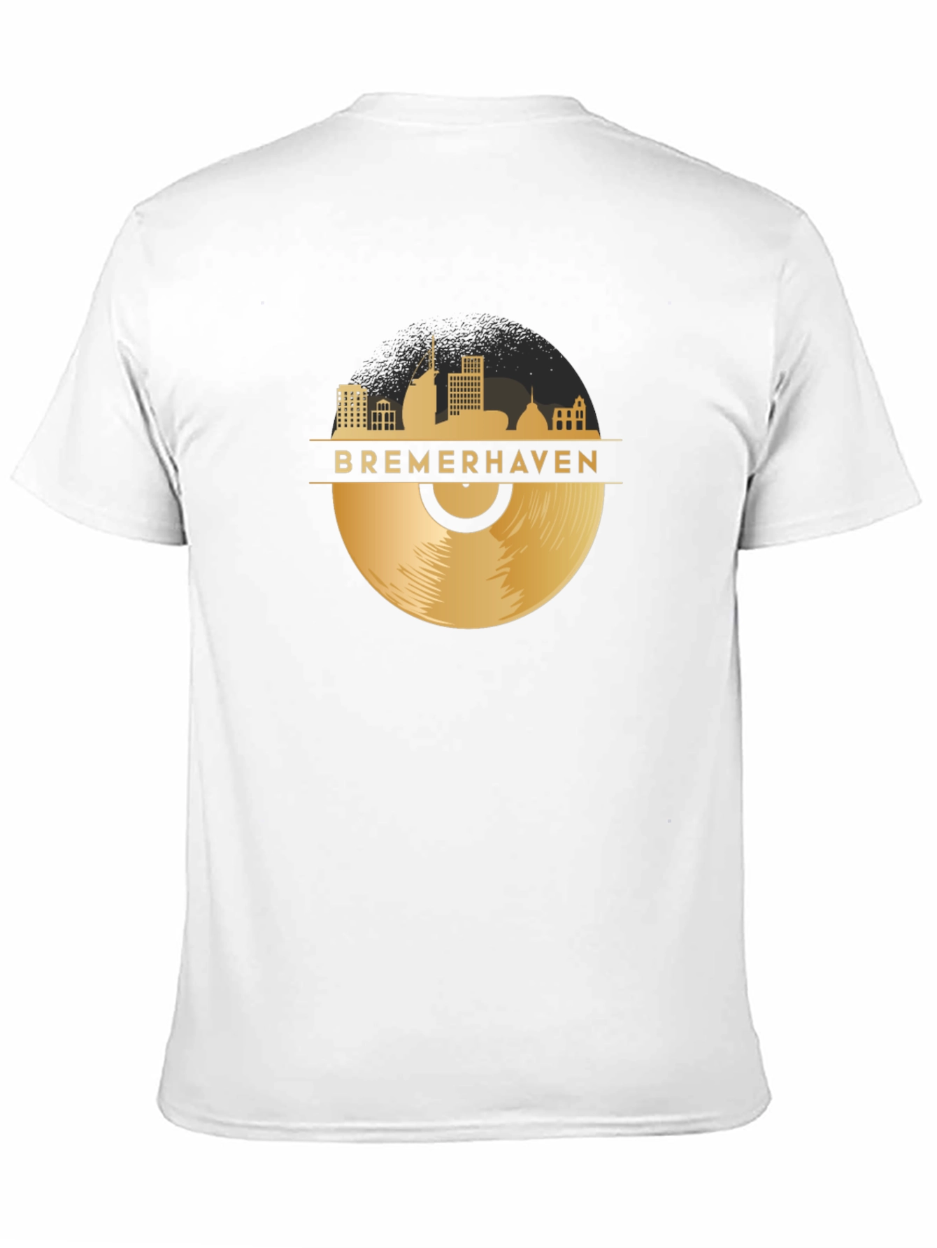 Bremerhaven Skyline Vinyl Record Graphic Tee