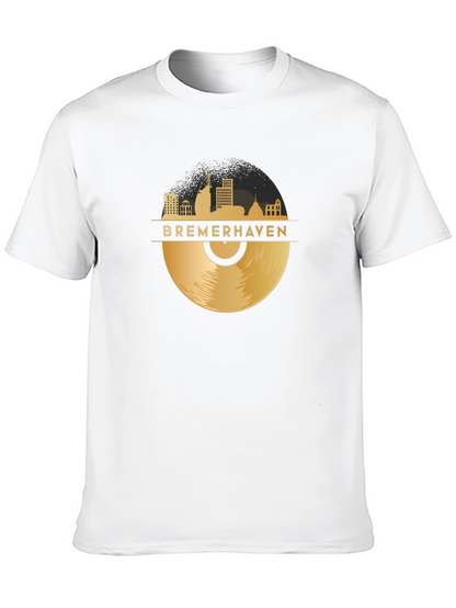 Bremerhaven Skyline Vinyl Record Graphic Tee