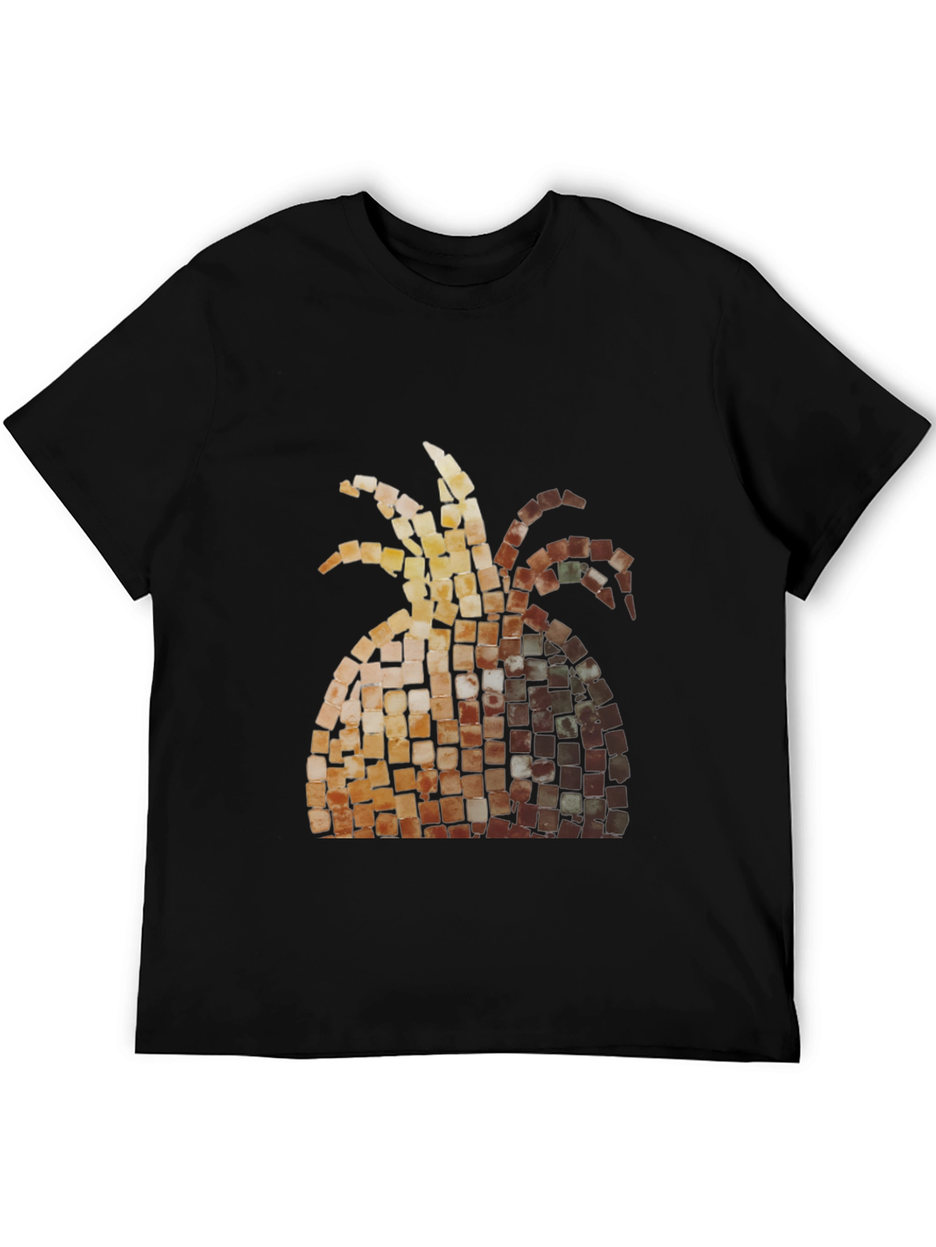 Mosaic Pineapple Graphic Tee - Black