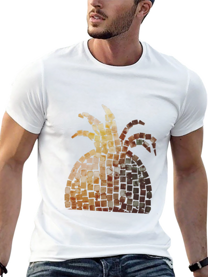 Mosaic Pineapple Graphic Tee - Black