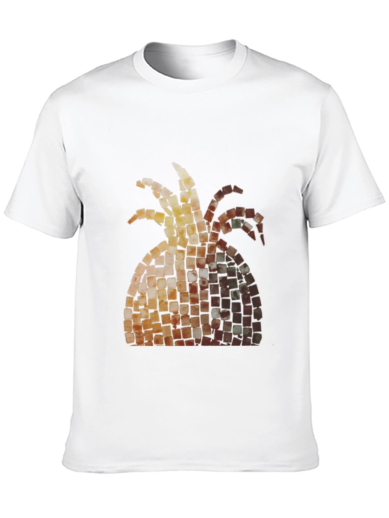 Mosaic Pineapple Graphic Tee - Black