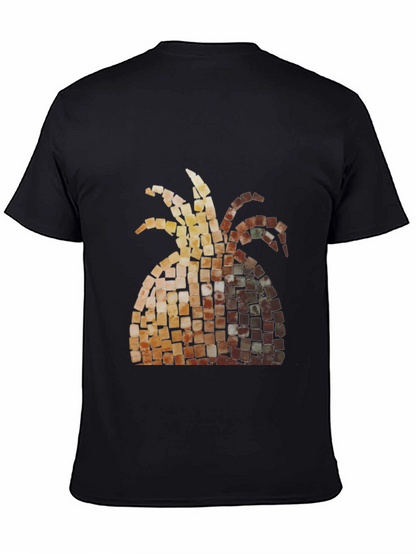 Mosaic Pineapple Graphic Tee - Black