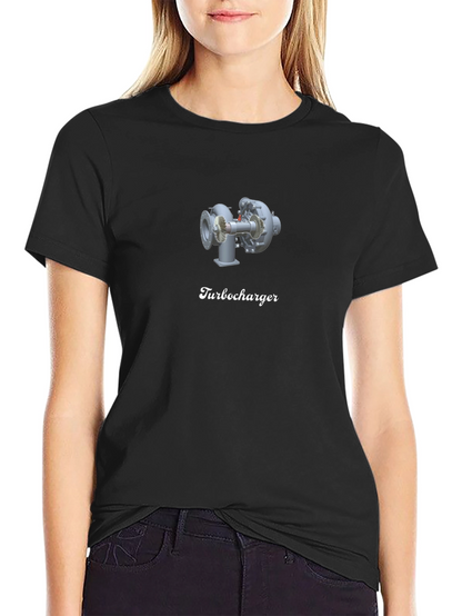 Turbocharger Graphic Black T-Shirt