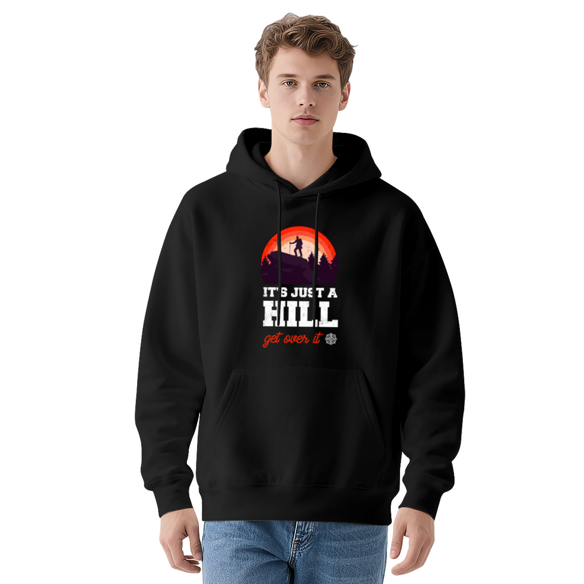 Trendy Hooded Sweatshirt - Hiking Adventure