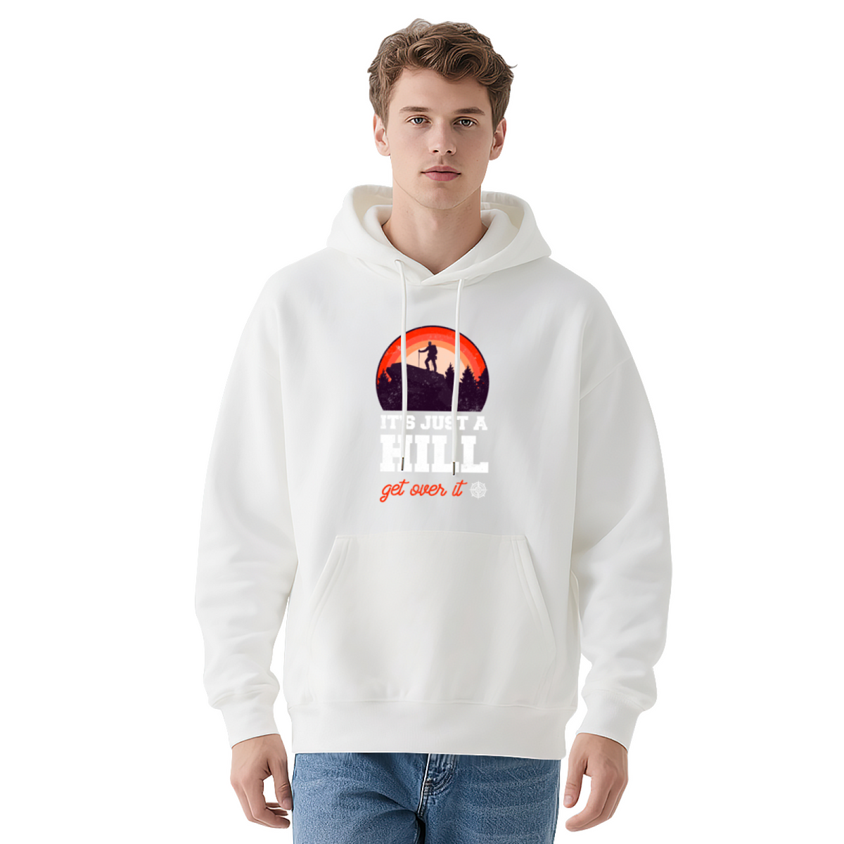 Trendy Hooded Sweatshirt - Hiking Adventure