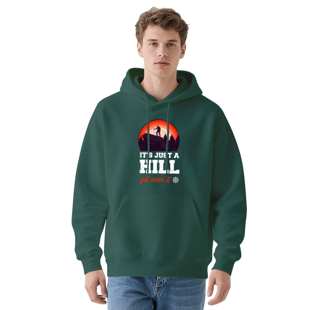 Trendy Hooded Sweatshirt - Hiking Adventure