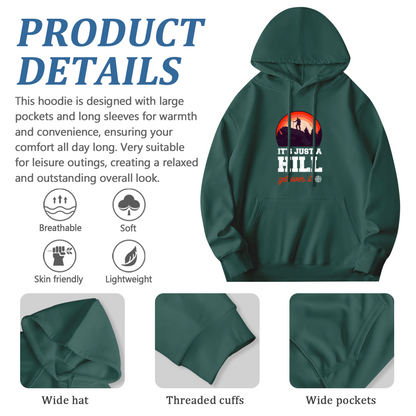 Trendy Hooded Sweatshirt - Hiking Adventure