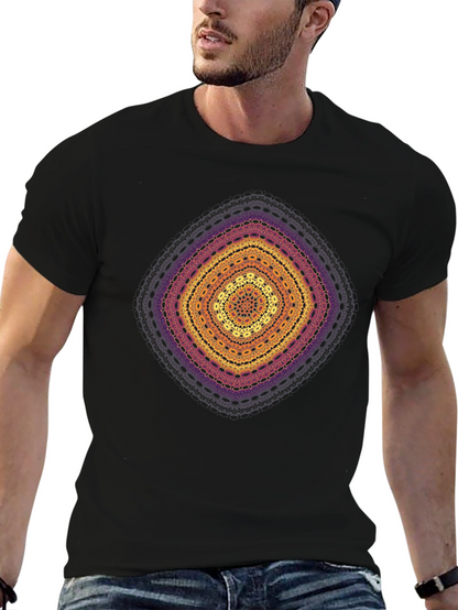 Geometric Mandala Print T-Shirt
