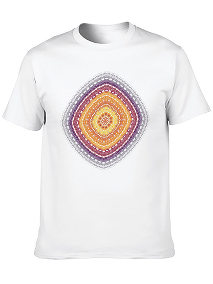 Geometric Mandala Print T-Shirt