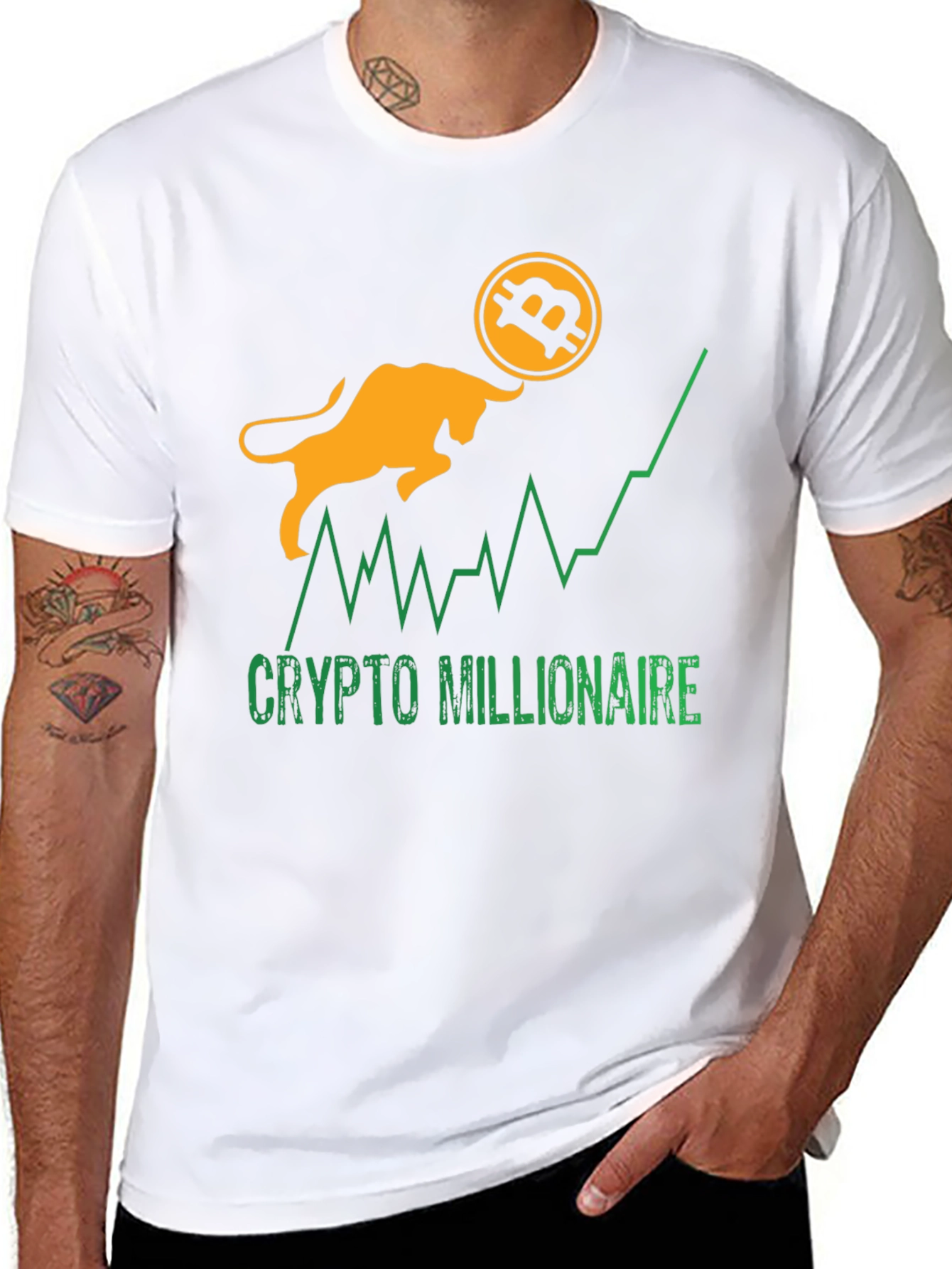 Crypto Millionaire Bitcoin Bull Run T-Shirt