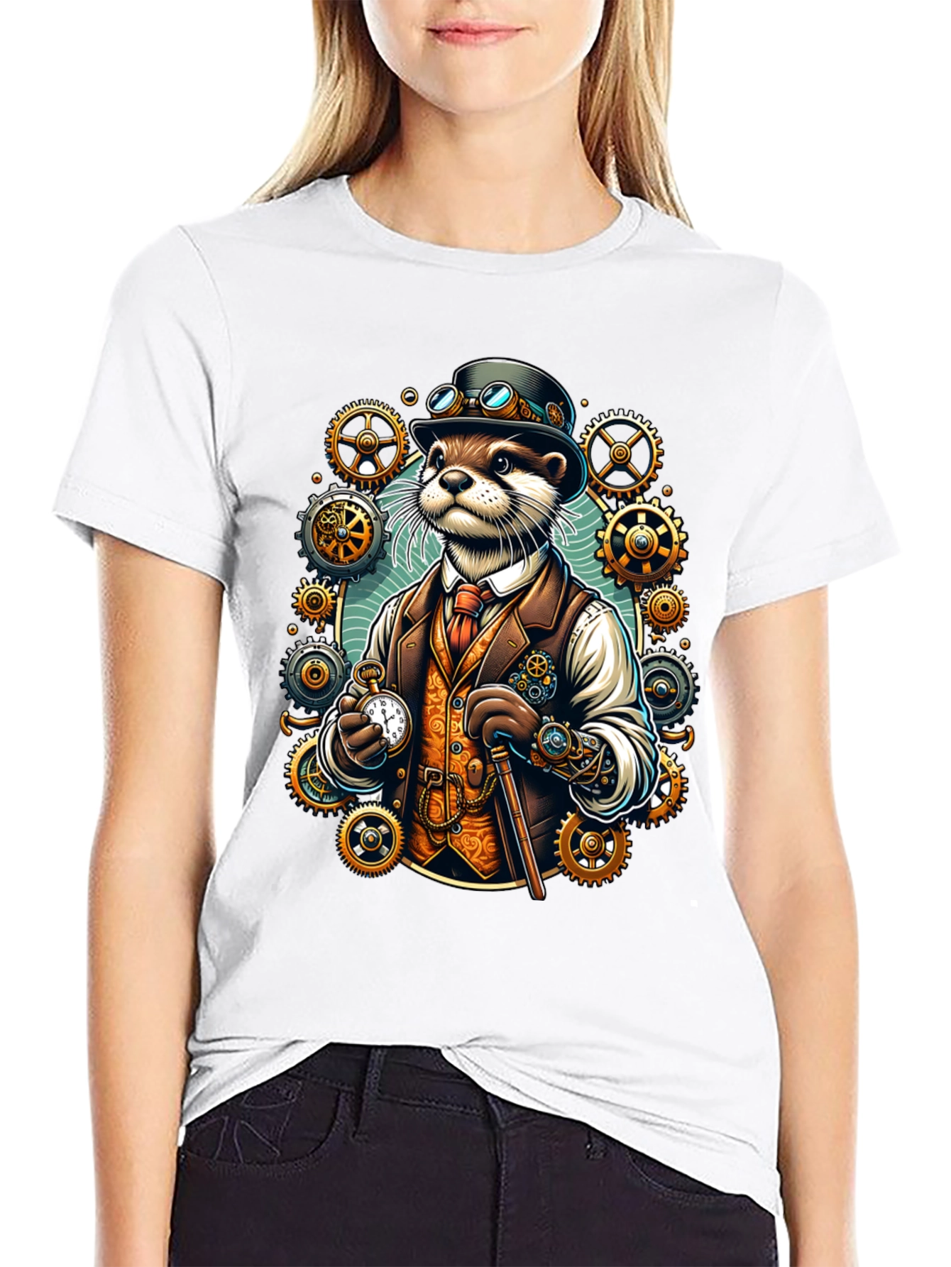 Steampunk Otter T-Shirt