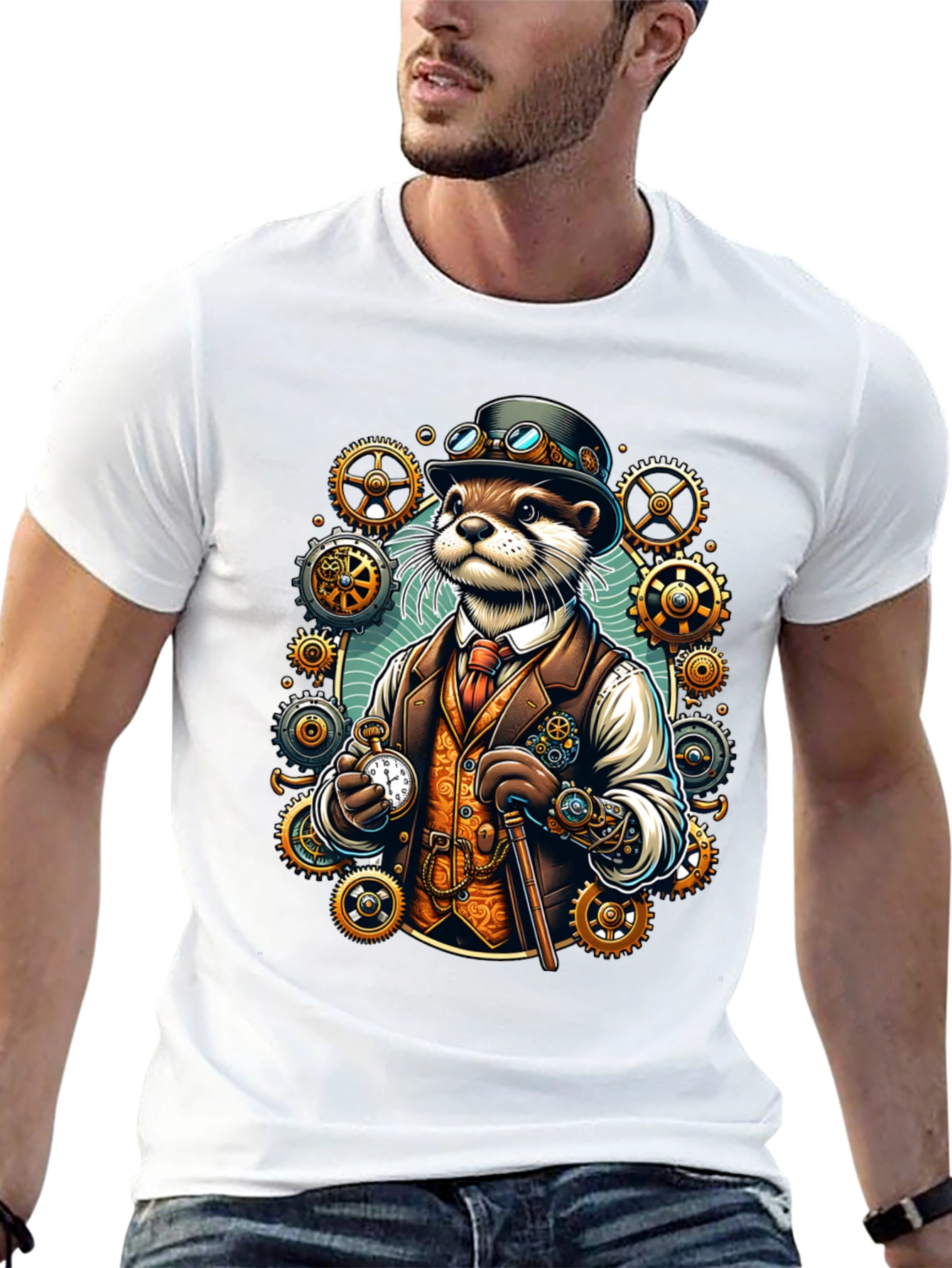 Steampunk Otter T-Shirt