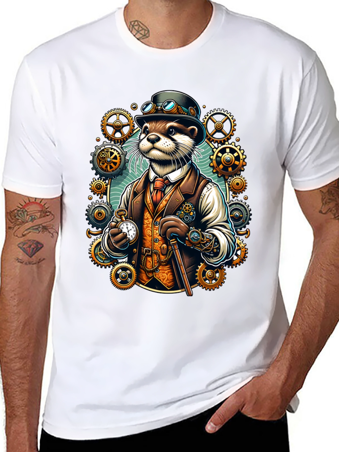 Steampunk Otter T-Shirt