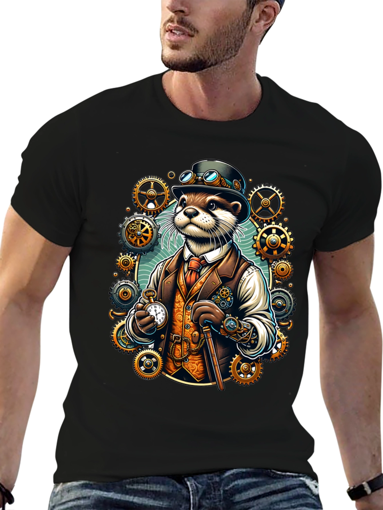 Steampunk Otter T-Shirt