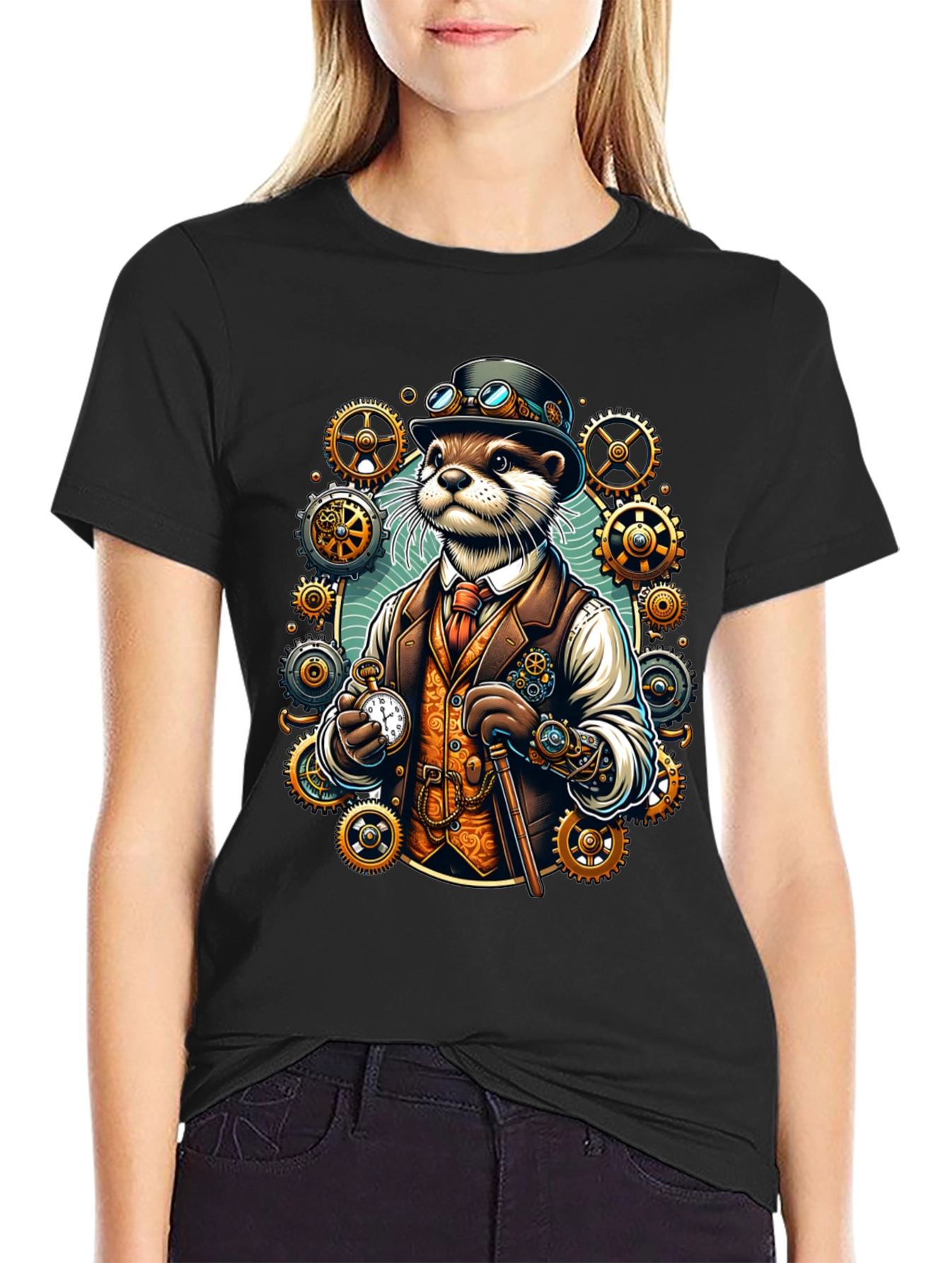 Steampunk Otter T-Shirt