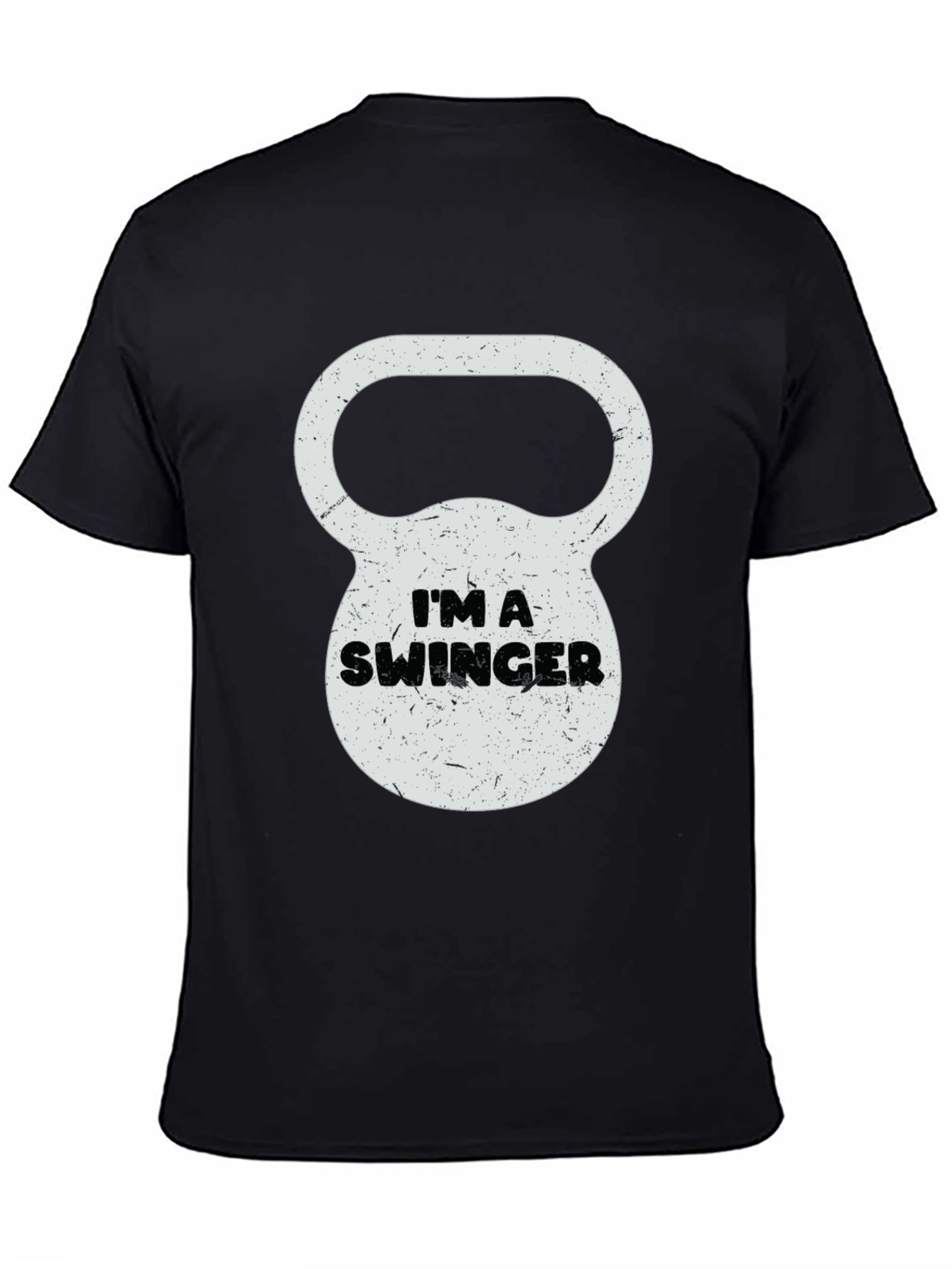 Im a Swinger Kettlebell Graphic Tee - Black