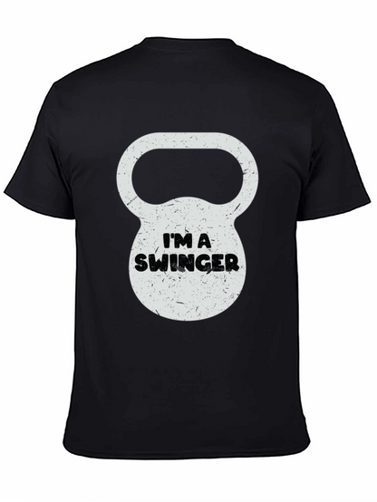Im a Swinger Kettlebell Graphic Tee - Black
