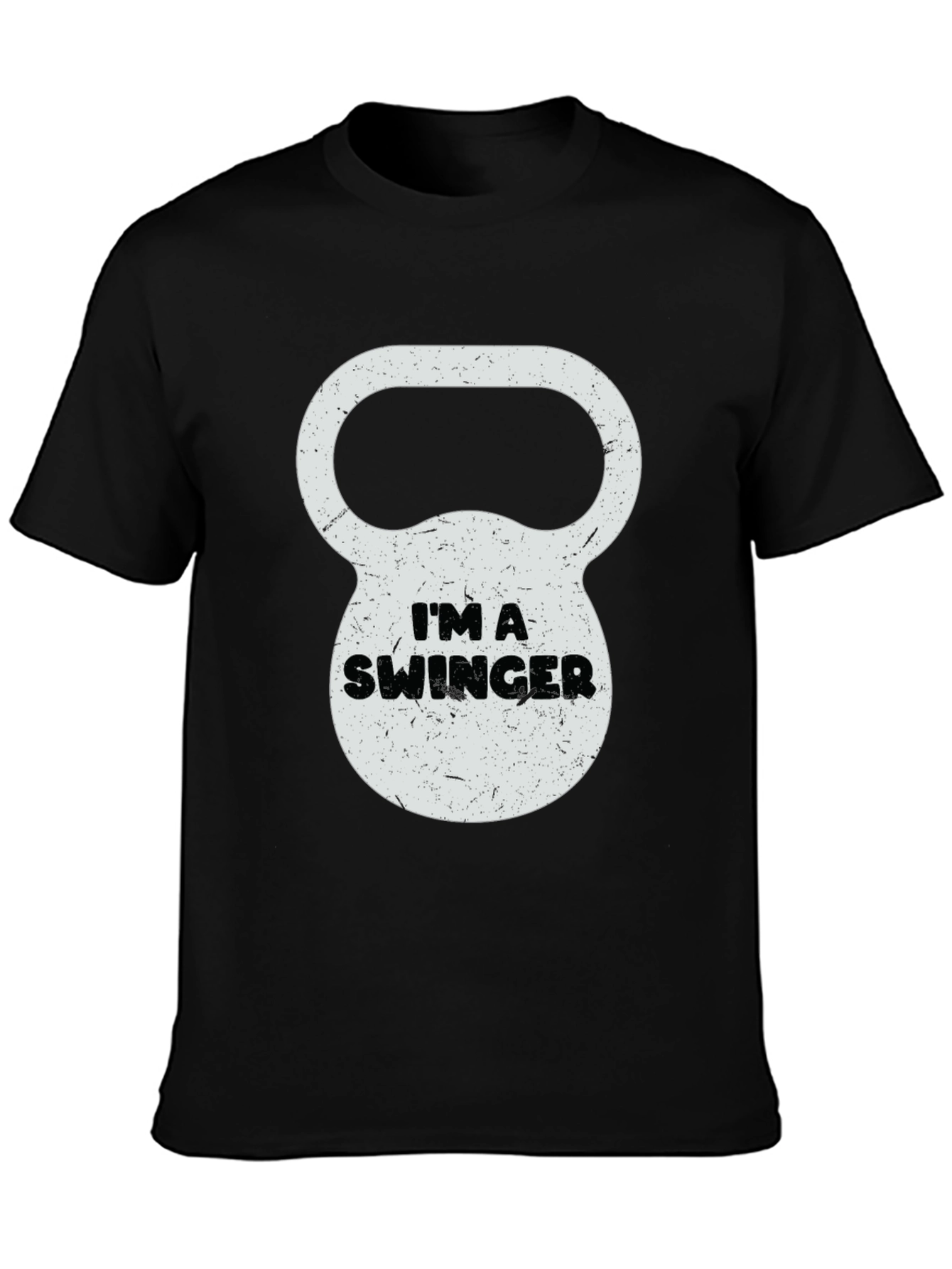 Im a Swinger Kettlebell Graphic Tee - Black