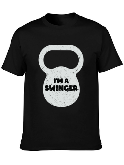 Im a Swinger Kettlebell Graphic Tee - Black