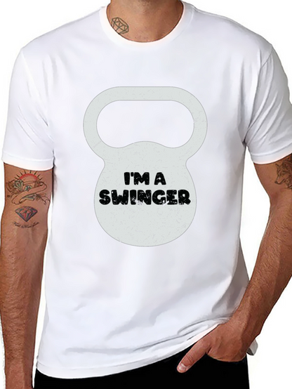 Im a Swinger Kettlebell Graphic Tee - Black