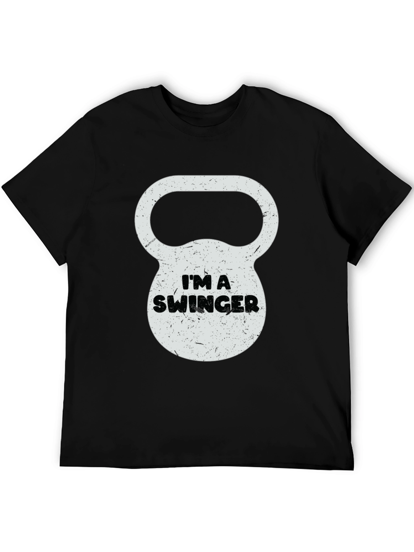 Im a Swinger Kettlebell Graphic Tee - Black