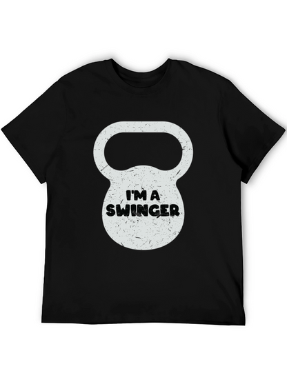 Im a Swinger Kettlebell Graphic Tee - Black