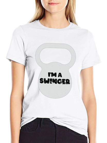 Im a Swinger Kettlebell Graphic Tee - Black