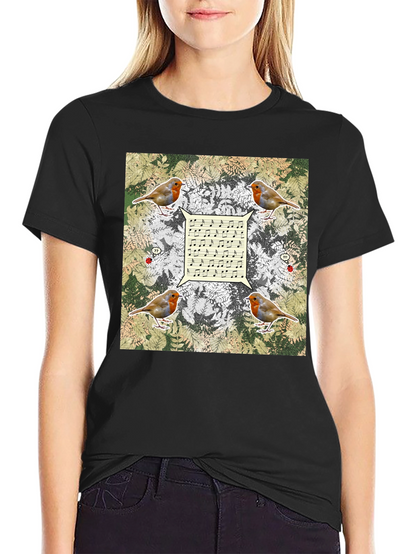 Robin Music Notes T-Shirt